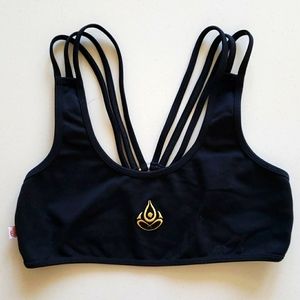 Shakti strappy back sports bra, small